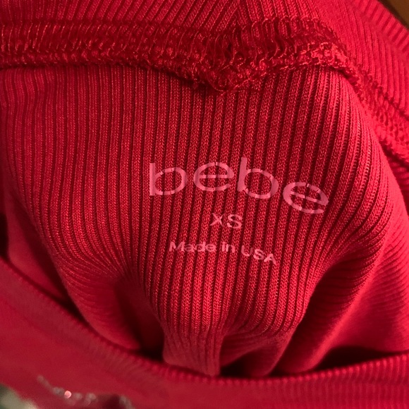 Bebe Rhinestone ribbed top - Picture 3 of 3